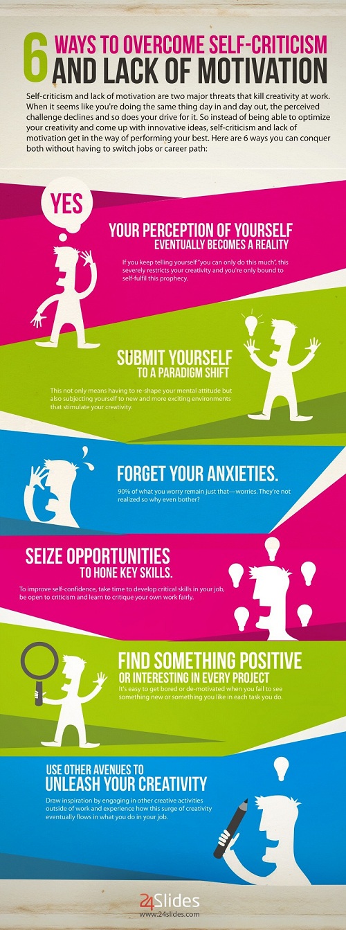 Motivation im Job: 6 Tipps gegen Selbstzweifel & Panik [Infografik]
